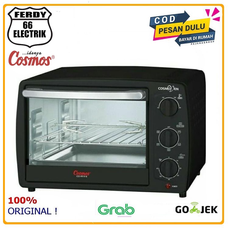 OVEN LISTRIK Electric Oven COSMOS 19 LITER Cosmos CO-9919 R CO 9919 R