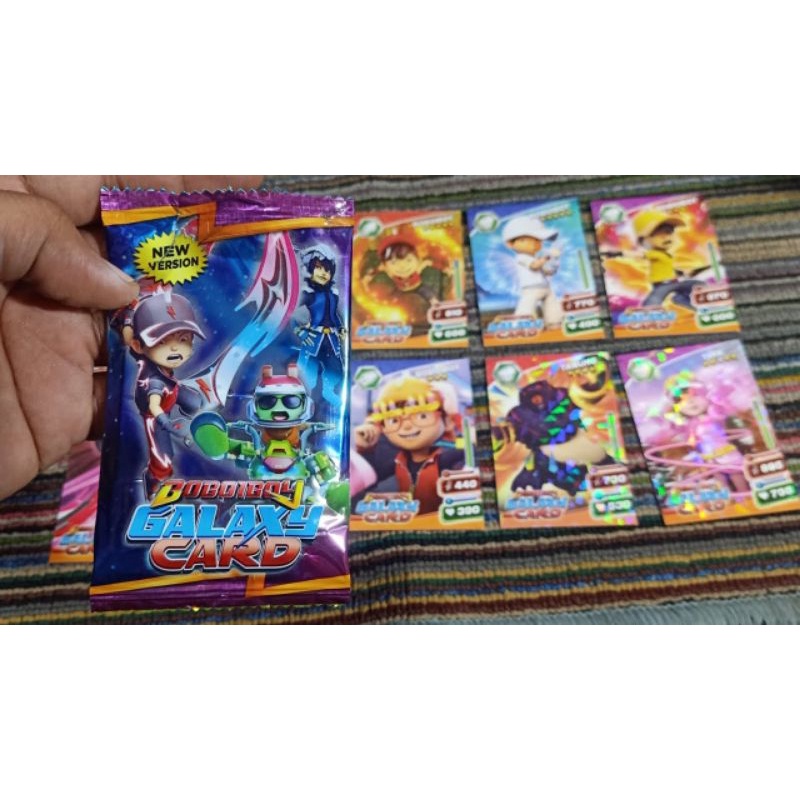 6 pak mainan kartu boboiboy galaxy/1pak isi 8 kartu