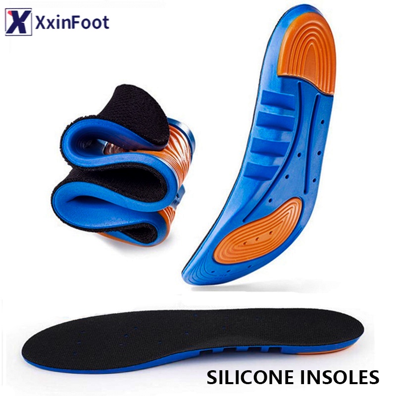 Olahraga ElasticSilicone Gel Sol Sisipan Sepatu Bernapas Sepatu Pad Bantal Ukuran 38-47