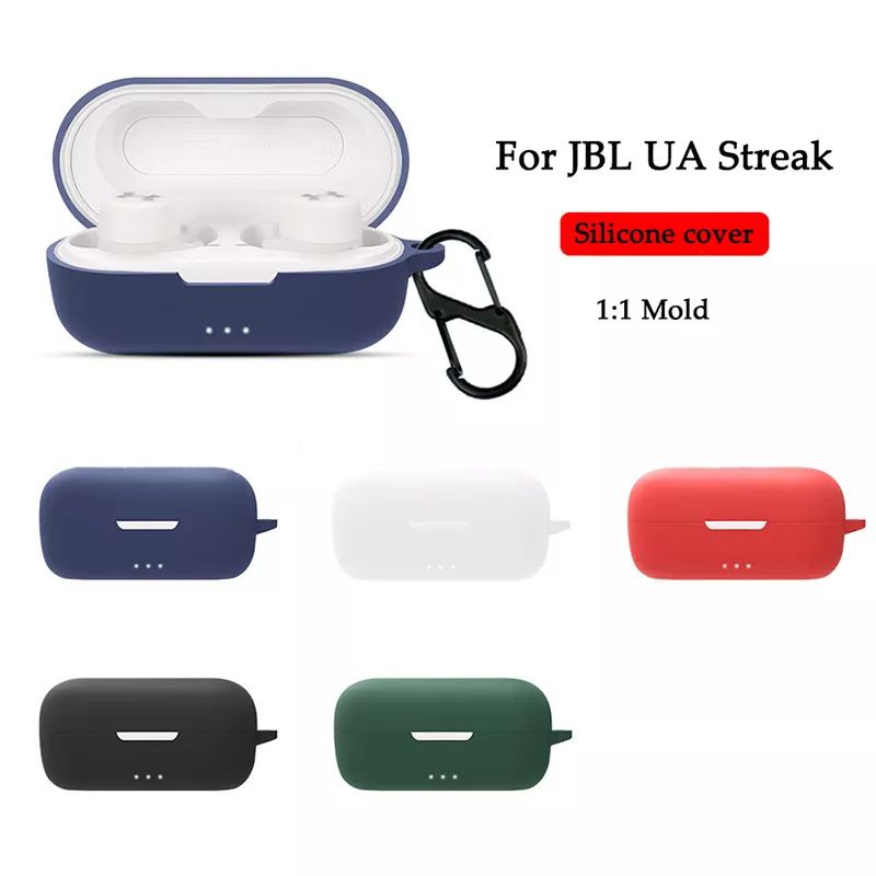 Case Casing Cover Silicone Protective JBL UA Streak + Carabiner