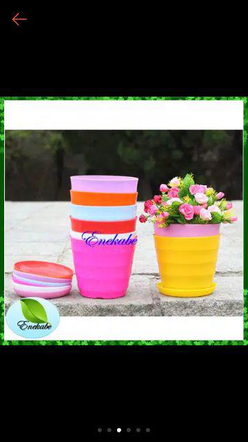 Pot Plastik Vas Bunga Vas Cantik  Pot Bunga Plastik Tanaman Hiasdekorasi Dan Perlengkapan Rumah