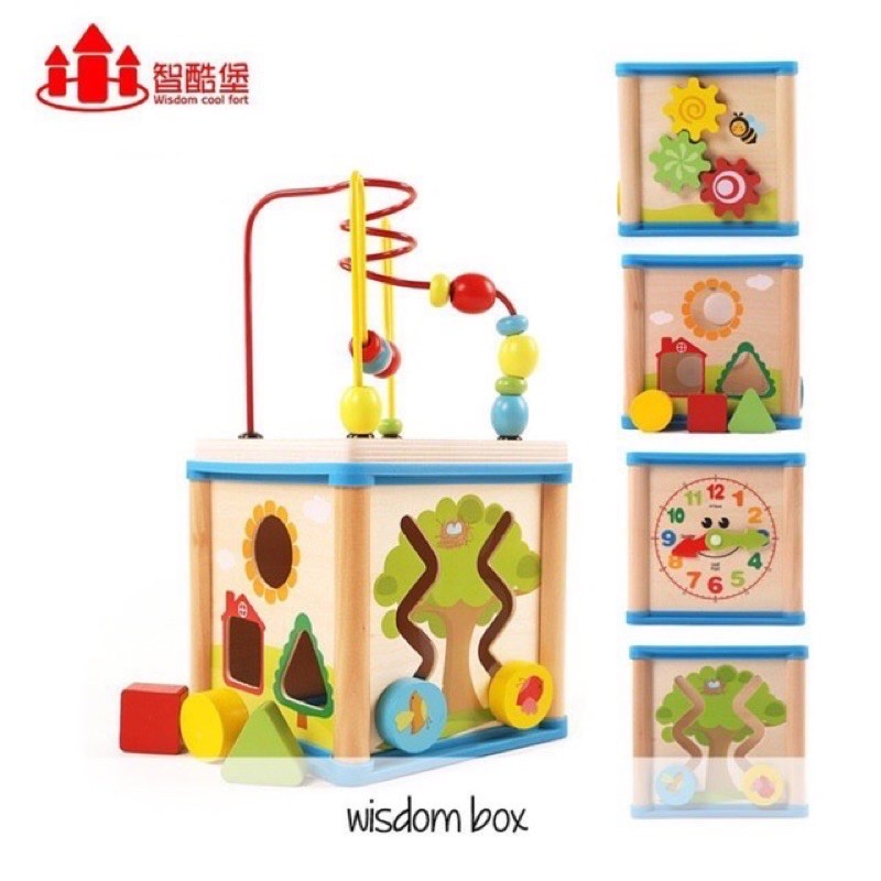 PRELOVED : Wisdom Box 5 in 1 mainan anak busy box