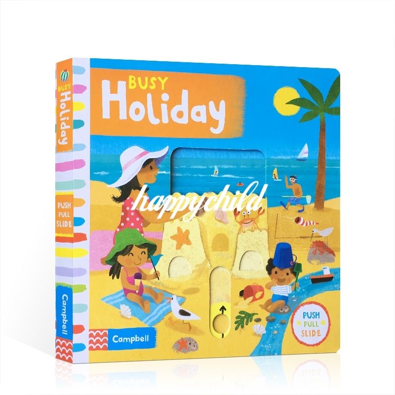 original guaranteed busy holiday going to beach campbell board book buku anak buku impor happychild