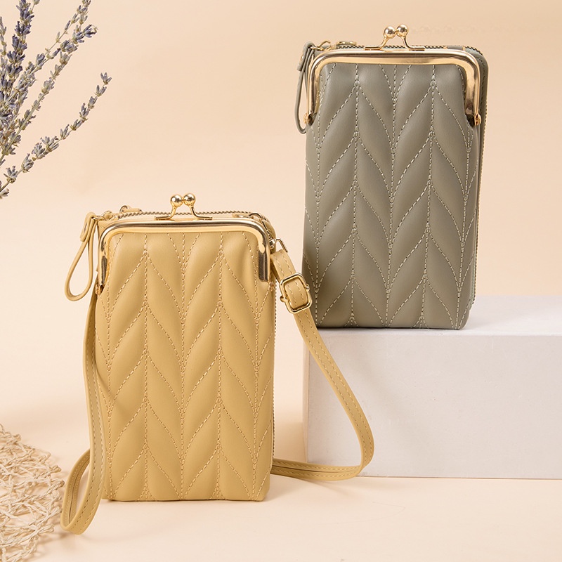 GROSIRTAS LV0037 Tas Selempang Wanita Import Mini Motif Daun