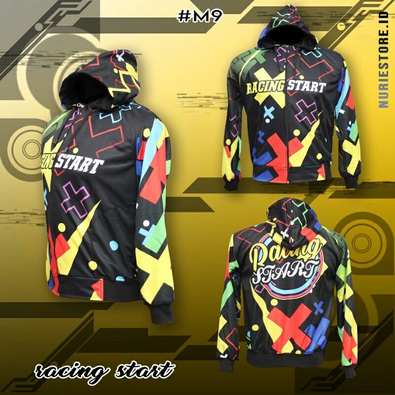 JAKET RACING HELL | JAKET RACING STAR FULL PRINTING