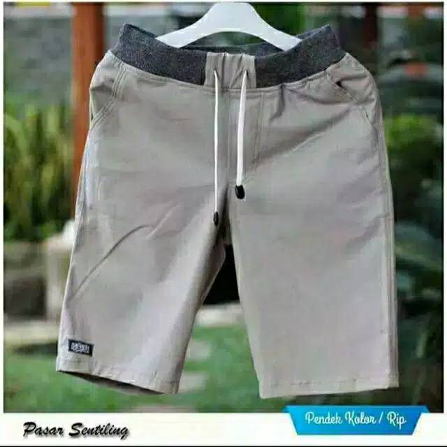 Celana Pendek Pria Chino Rip Kombet Halus Premium