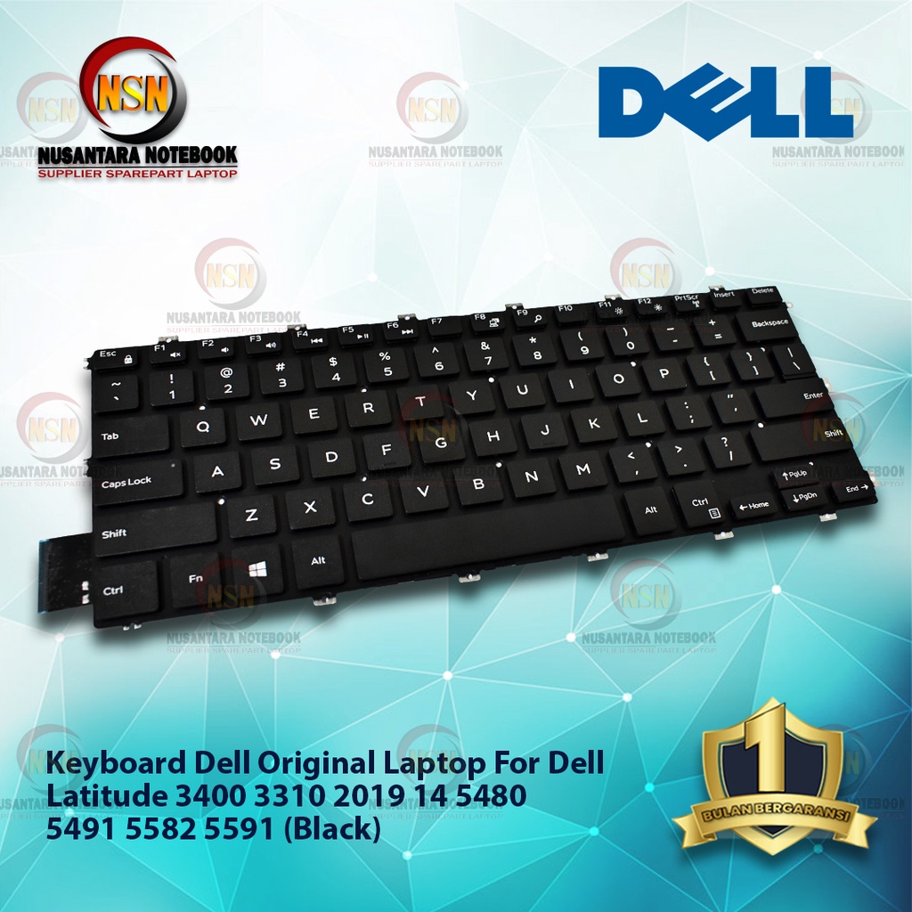 Keyboard Original Laptop for Dell latitude 3400 3310 2019 14 5480 5491