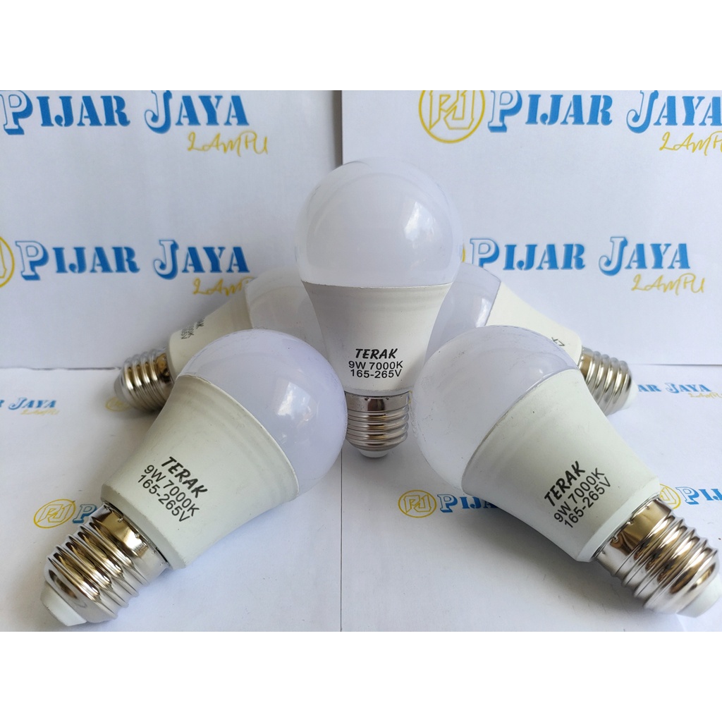 Lampu LED TERAK 9 watt Bohlam LED Rumah 9W Cahaya Putih Terang Murah Bagus