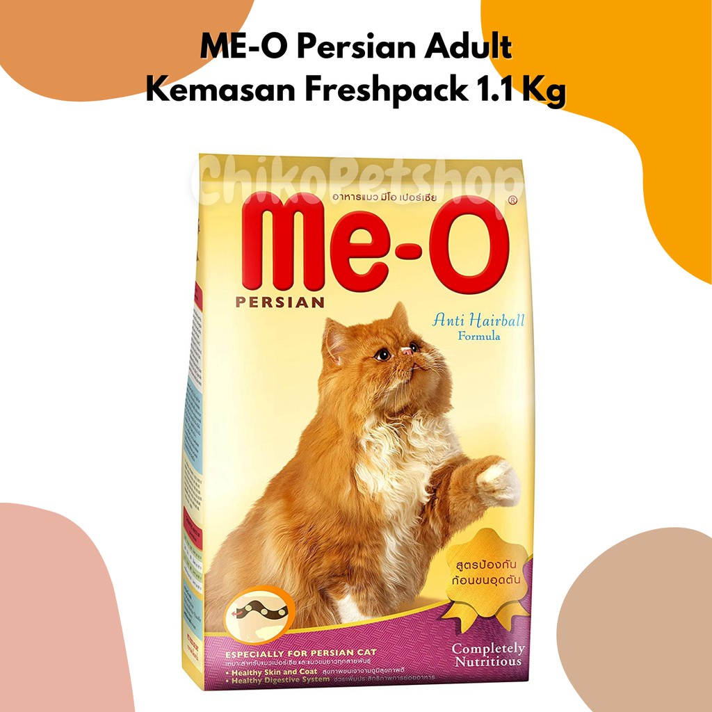 ME-O PERSIAN ADULT Makanan Kucing Persia Dewasa MEO Kemasan Freshpack 1.1 Kg