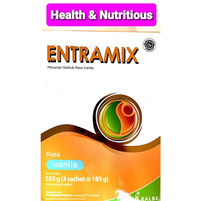 TERMURAH ENTRAMIX SUSU ENTRAMIX 555 GRAM (ISI 3 X 185 GRAM) VANILA