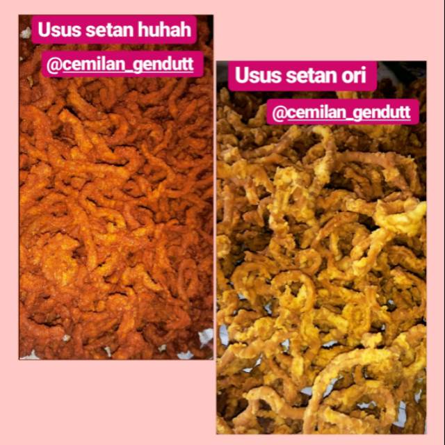 

Usus Setan HUHAH(pedas) & Usus setan (Original)