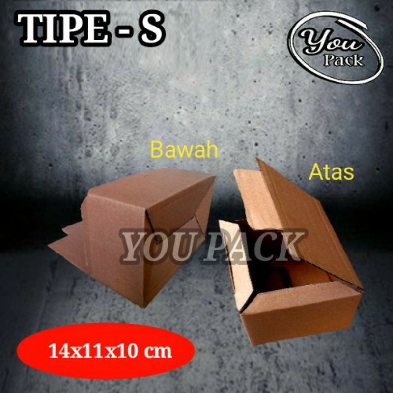 

KOTAK KARDUS TIPE-S 14X11X10 CM COKLAT POLOS DUS BOX PACKING