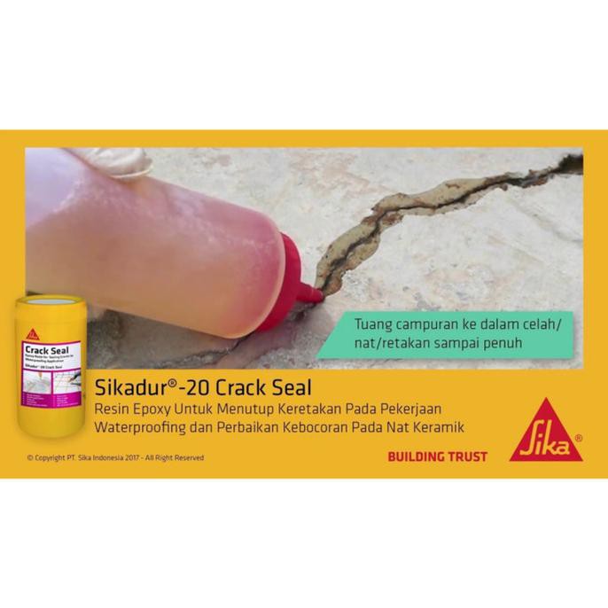 

Sika Sikadur / 20 Crack Seal Penutup Retak Beton / Perekat Retakan