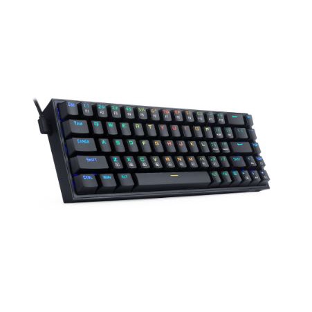 Keyboard gaming redragon mechanical wired usb type-c macro 68 keys 60% tkl castor k631rgb k631 rgb k-631