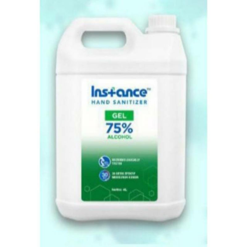 Instance hand sanitizer gel 75% 4 liter