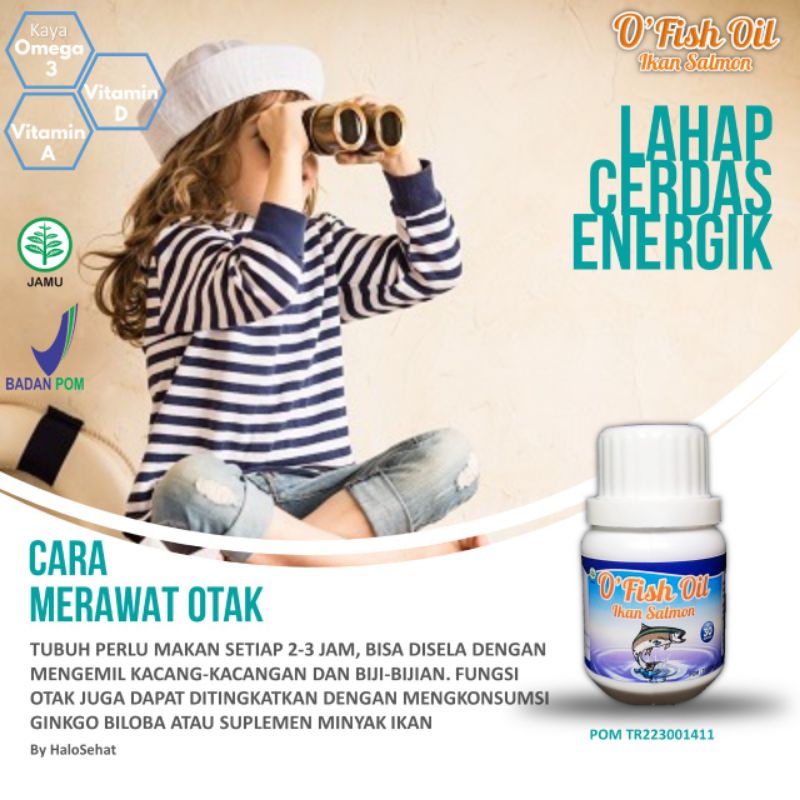 [Best Seller] Minyak Ikan O`Fish Oil Ikan Salmon Penambah Nafsu makan dan Kecerdasan Anak