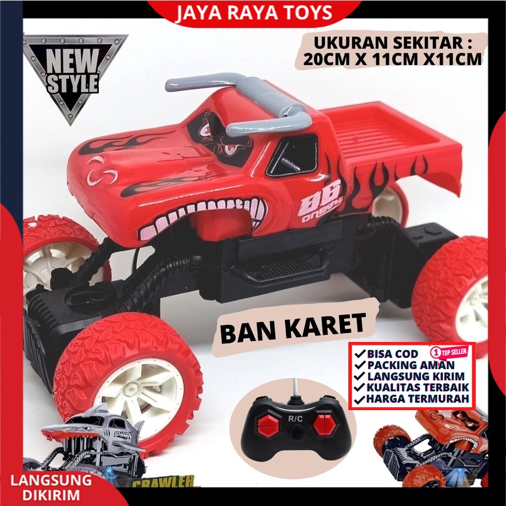 Mainan Mobil Remot Control Offroad Climbing HIU BABY SHARK Rc Car NEW STYLE Ban Karet SUper Speed