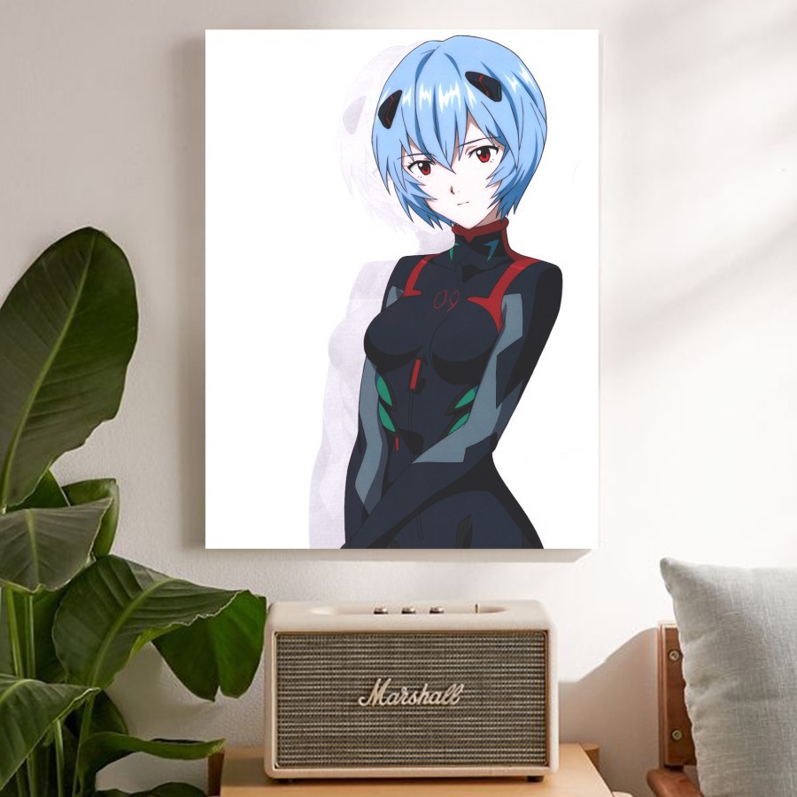 "Rei Evangelion" Poster Kayu (30x22)