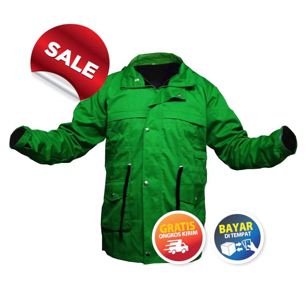 Jaket Parka Pria Hijau