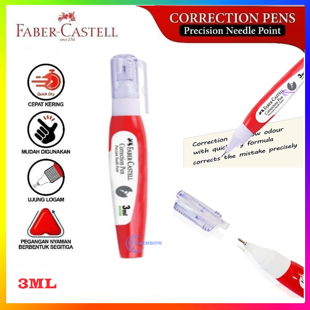 

Faber Castell Correction Pen 3ml Type X Faber Castell Tipe Ex Penghapus Pulpen Cair Penghapus Bolpoint Pen Remover Typex Tipex Type Ex Tipe X Tip Ex Typ Ex Correction Pen Faber Castell 3ml tipe x type x Faber-Castell Correction Pen 3 ml / Tipe-X Pen
