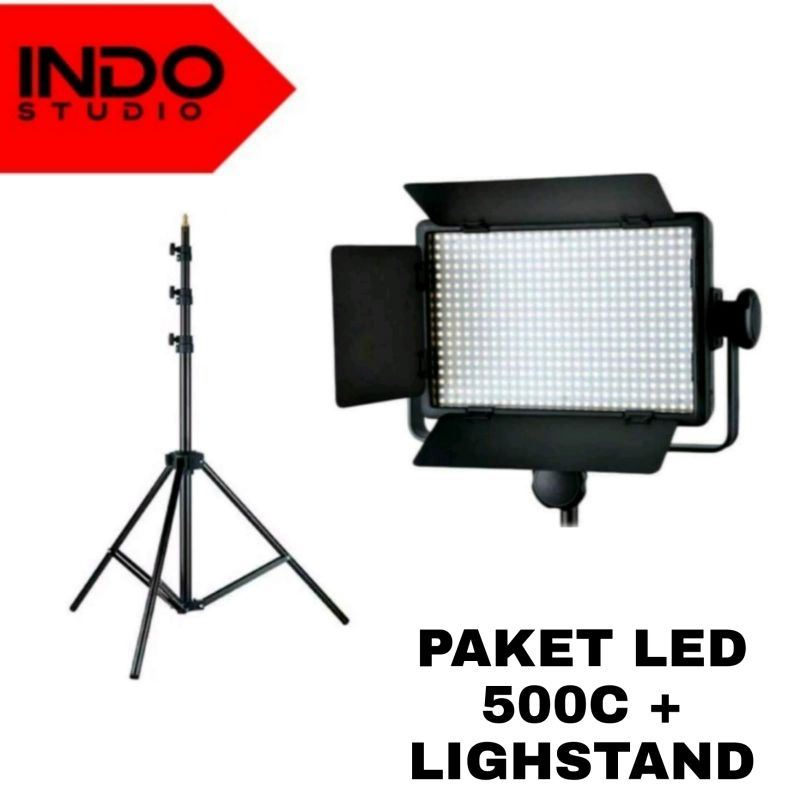 PAKET GODOX LED 500C+LIGHTSTAND / LED 500C+LIGHTSTAND