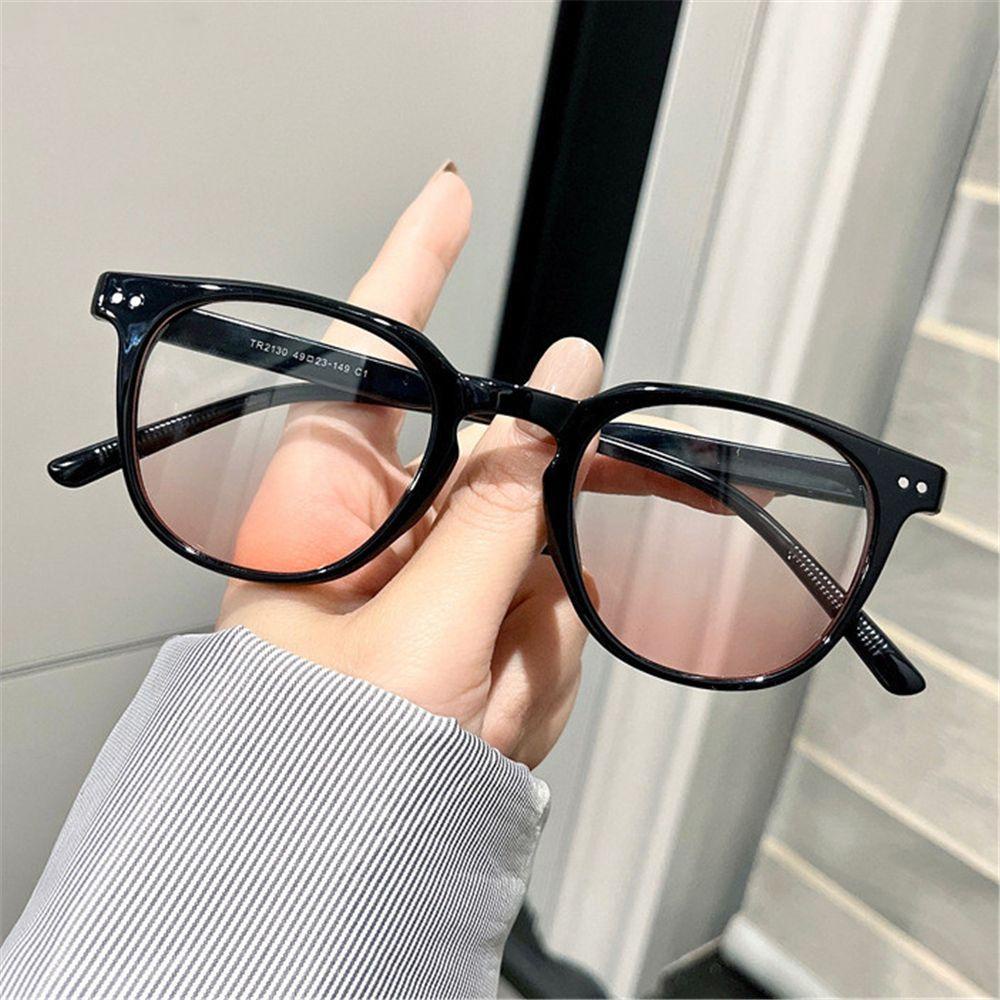 Populer Kacamata Miopia Retro Wanita Gaya Korea Blush Glasses