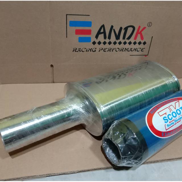 Knalpot mobil Omega+Resonator scot Avanza Jazz Xenia