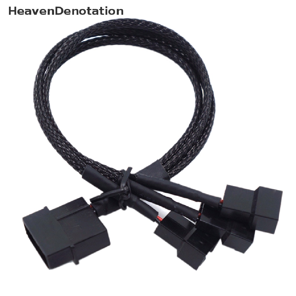 (Heavendenotation) Molex Kabel Adapter Splitter 3 Pin / 4pin 12v Bahan Tembaga Untuk Power Fan Komputer