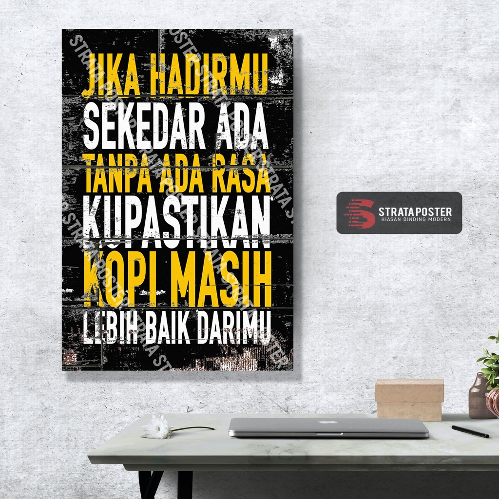 Hiasan dinding Poster motivasi Dekorasi ruangan Wall decor quotes 303508ST