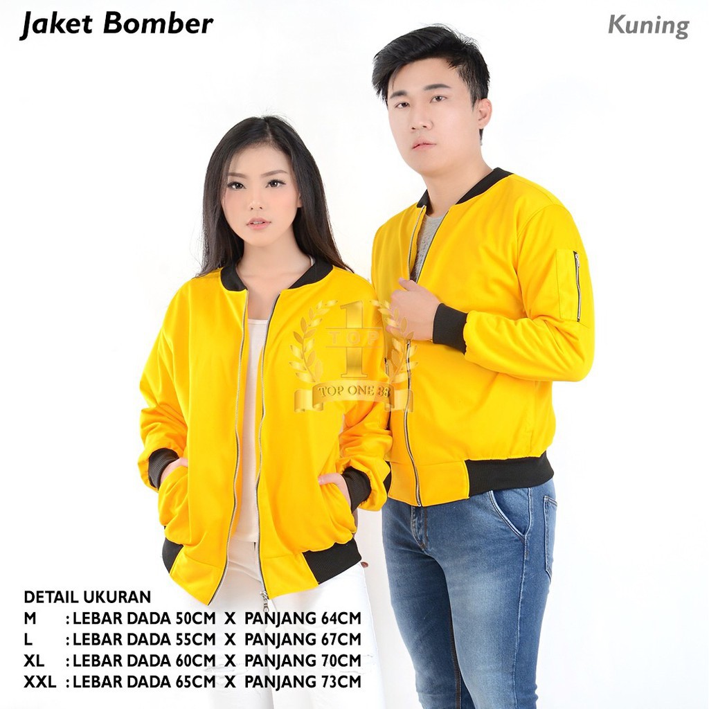 PROMO TopOne88 Bomber Jaket (Kuning)
