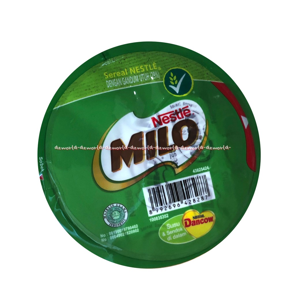 Nestle Milo Sereal Dengan Gandum Utuh Cereal Rasa Coklat Kemasan Cup 20gr