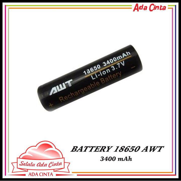BEST SELLER BATERAI VAPOR AWT BLACK 3400 MAH IMR 18650