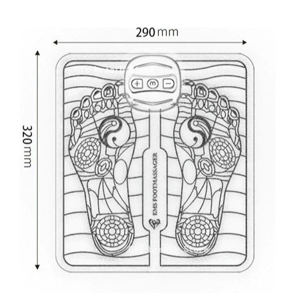 TERAPI PIJAT KAKI REFLEKSI KAKI ELEKTRIK AKUPUNTUR KAKI EKECTRIC MATRAS PEMIJAT ALAS KAKI RECHARGEABLE