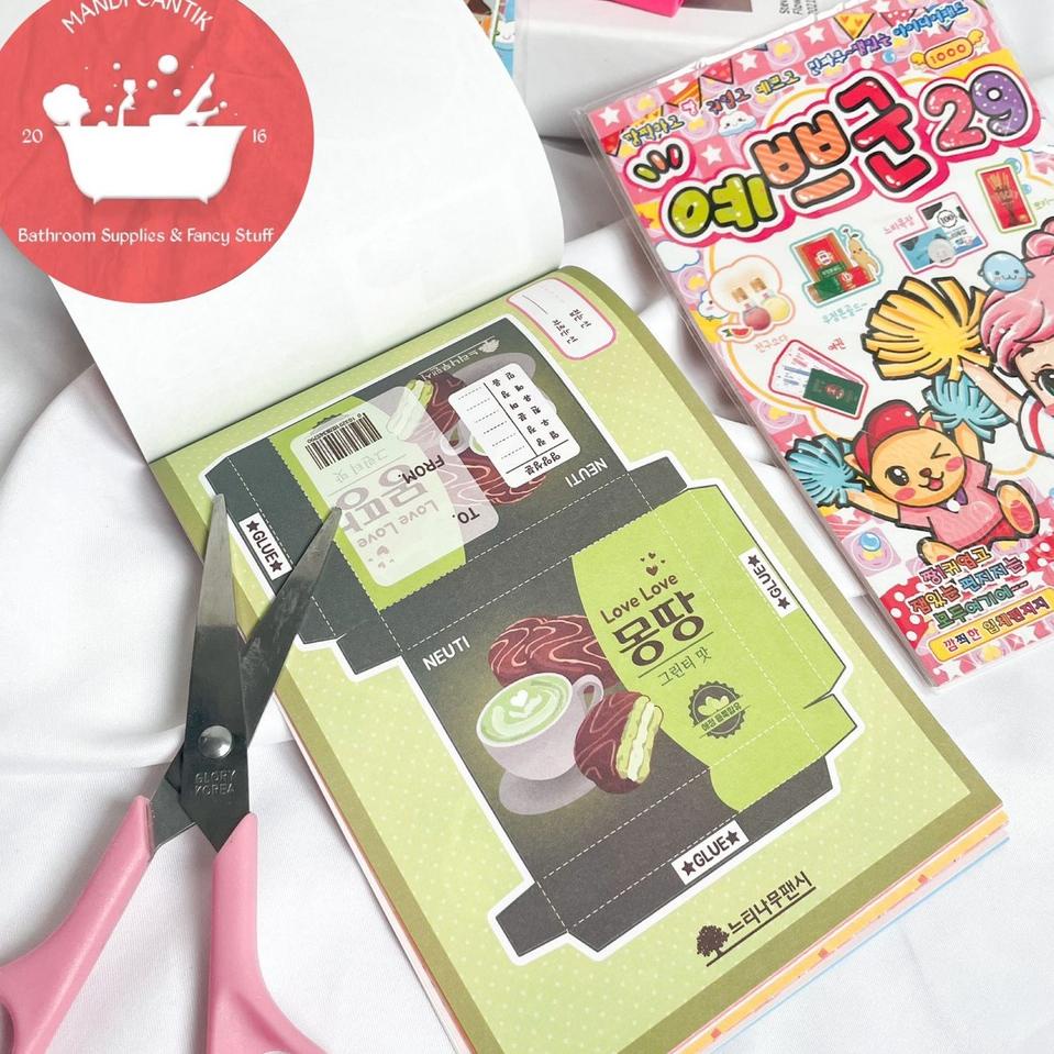

New - Buku Origami Korea Korean Bentuk makanan Papercraft book Buku Lipat bentuk makanan lucu mainan anak origami kreatif