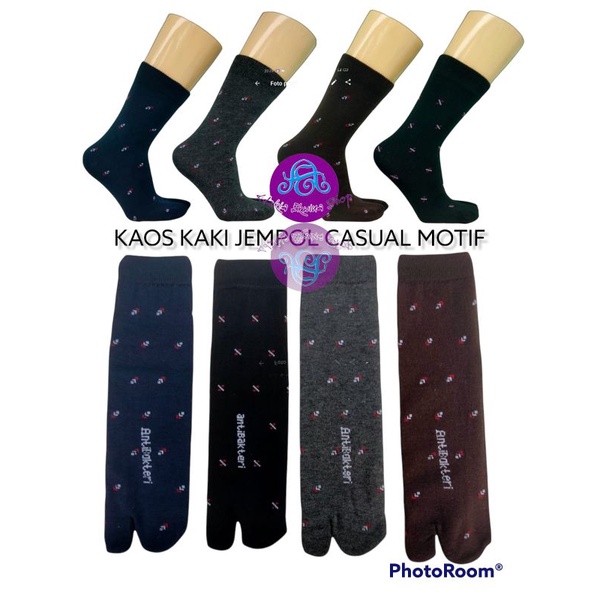 Kaos kaki jempol pria anti bacteria / kaos kaki jempol pria motif casual
