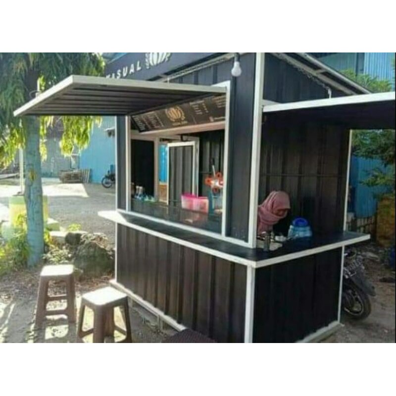 bengkel pembuatan booth container surabaya