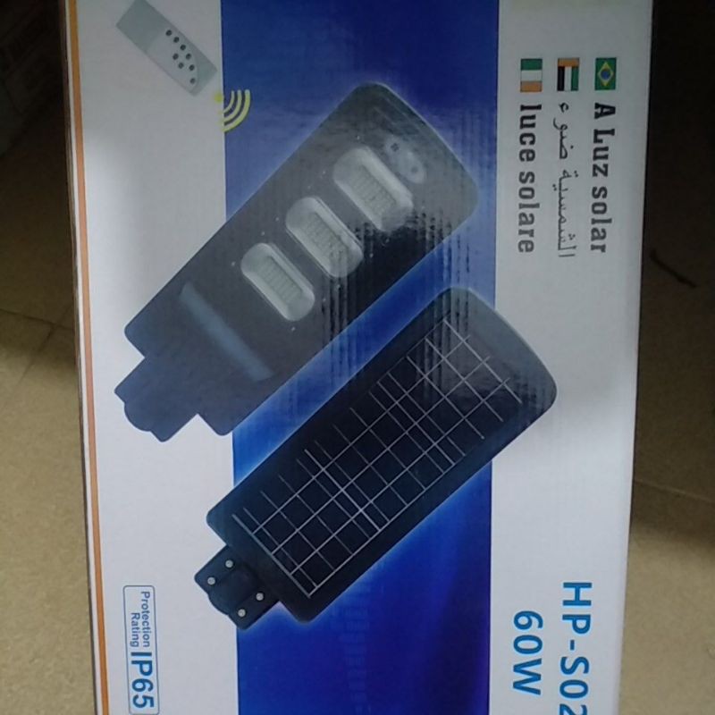 LAMPU JALAN LED TENAGA SURYA / SOLAR PANEL 60W