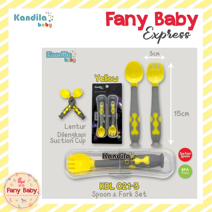 KANDILA TWISTING SPOON AND FORK WITH CASE / KDL021-3