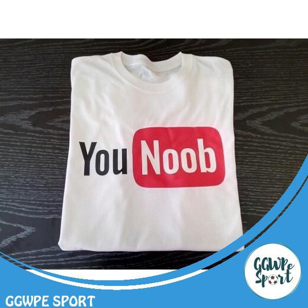 Kaos Distro Premium Youtuber Younoob Baju Distro Youtube Pendek Katun Combed 30S Kualitas Terbaik