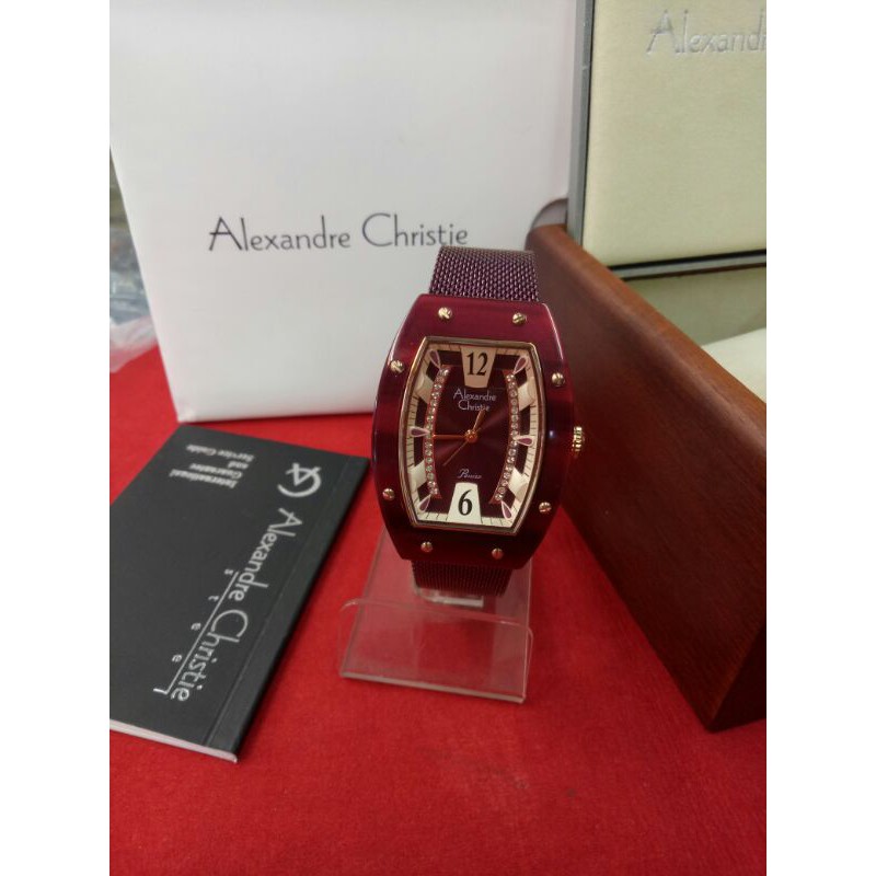 Jam Tangan Analog Wanita Alexandre Christie Ac 2778 LH Solid Steel
