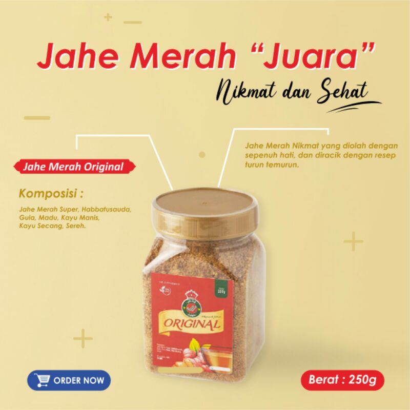 

Jahe Merah Juara Original 250gr