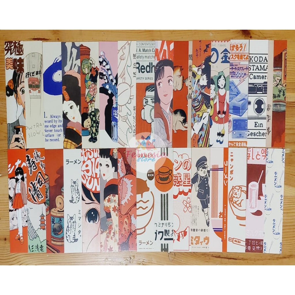 

Pembatas Buku / Bookmark Lucu Motif Manga Jepang