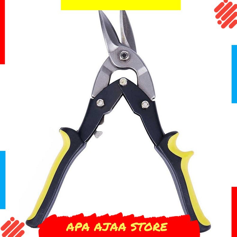 Terbaru ! LI CHEN Gunting Besi Flat Baja Heavy Duty Iron Scissors 10 Inch - W239