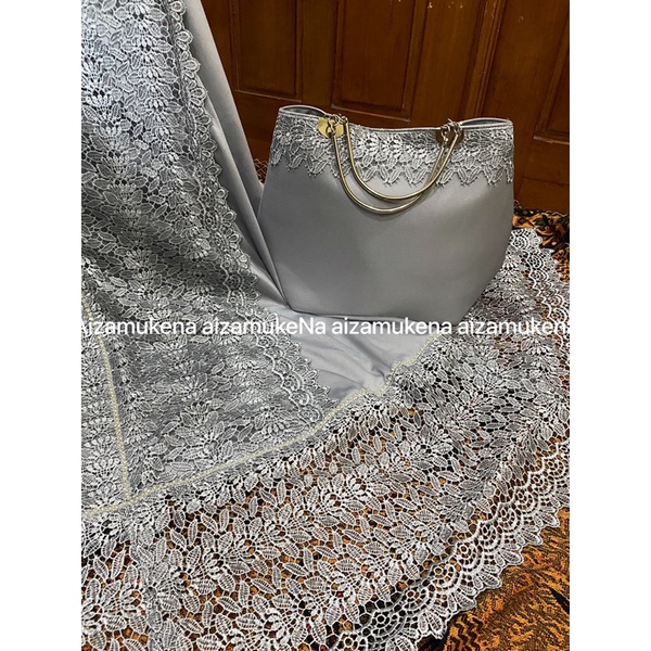 mukena zahra naghita abu swarovsky kd full tas behel (COD)