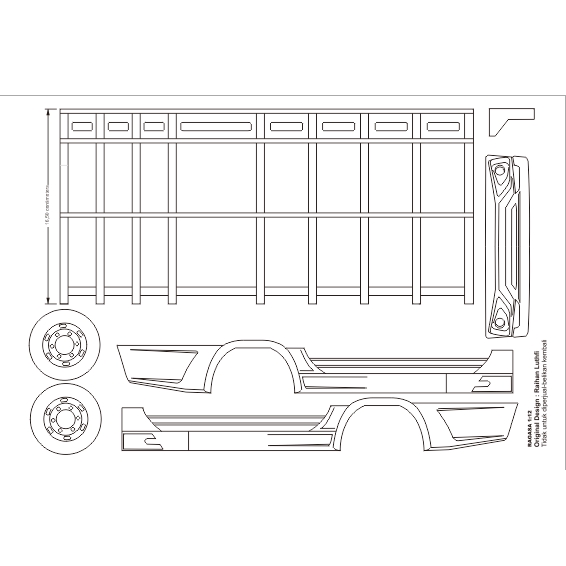 Pola Miniatur Truk Mitsubishi Ragasa Shopee Indonesia