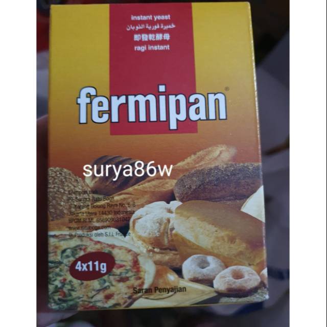 

1pak fermipan 4x11gr ragi instant -instant yeast