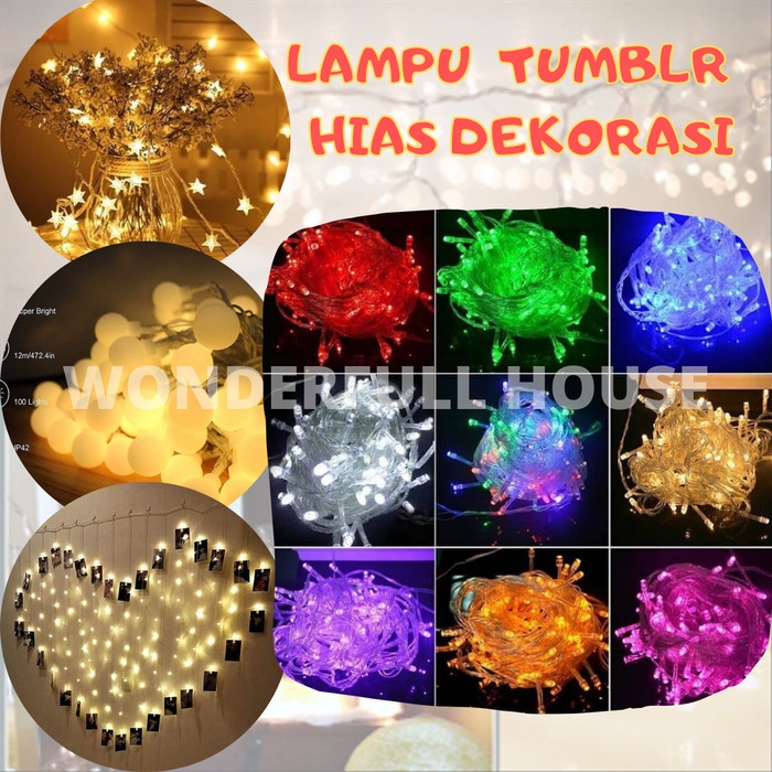 Lampu Tumblr Natal LED Lampu Hias Multifungsi Dekorasi Berkualitas Dekorasi Natal Merry Chrismas