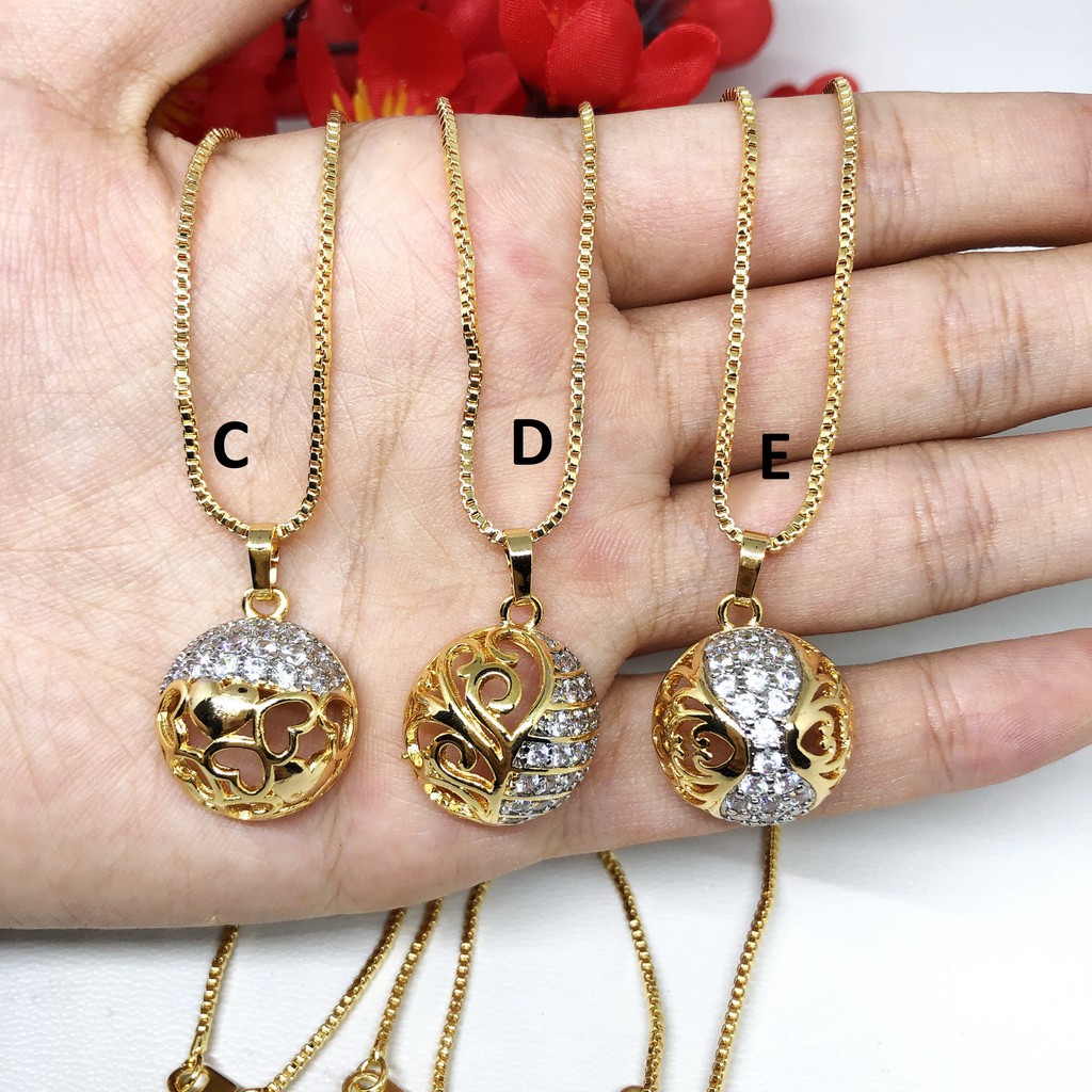 Kalung Xuping Liontin Laser Tabung Gold Lapis Emas - BN197