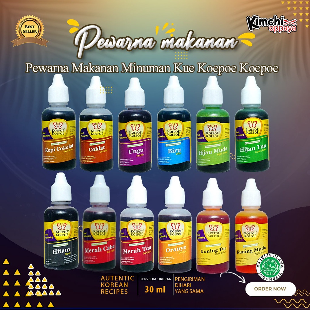 

Pewarna Makanan Minuman Kue Koepoe Koepoe 30 Ml All ColorinG