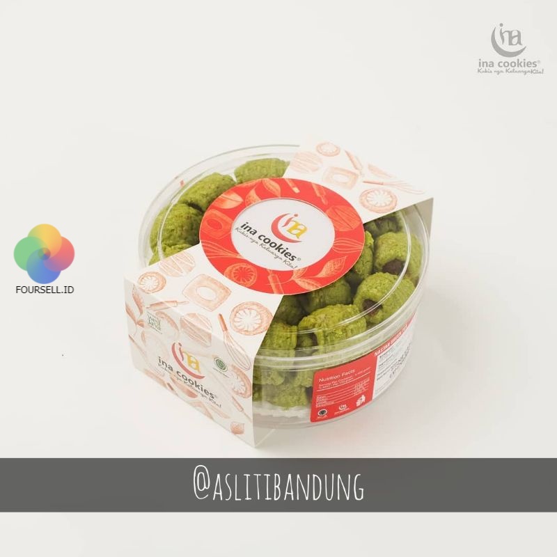 Ina Cookies - Nastar Green Tea TOPLES REGULER Kue Kering Ina Cookies by Asli Ti Bandung - Kue Lebara
